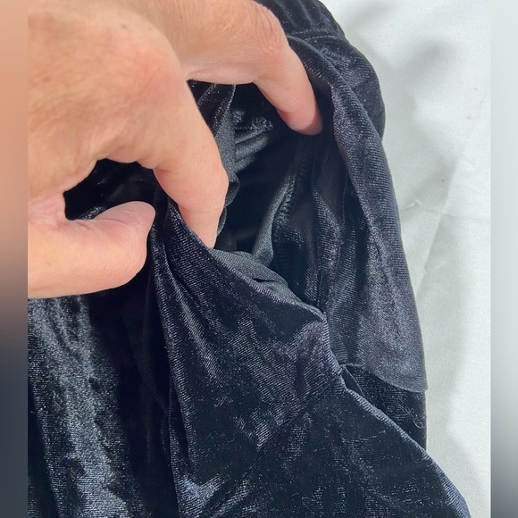 Bob Mackie Women’s Wearable Art Midi Skirt Size XXS Black Burnout Velvet Goth - Picture 5 of 9